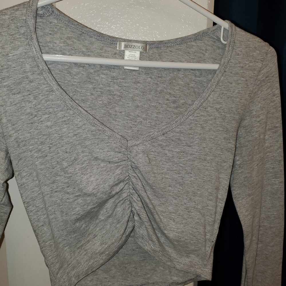 Bozzolo long sleeve crop top